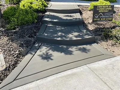 RMR Construction & Remodeling Concrete Walkways Custom Concrete work Whole Yard Landscaping Landscape Construction Roseville Sacramento CA